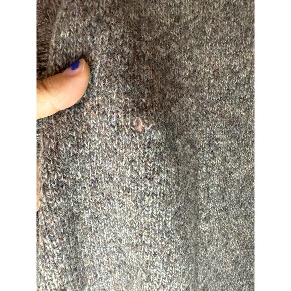 Vintage Oakton Ltd 100% Wool Sweater Vest Plaid Large Brown - Picture 4 of 7